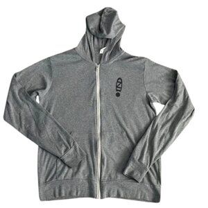 Zappos Men's Bella + Canvas HR “ Tree of Life” Gray Zip Hoodie Sweatshirt Size L